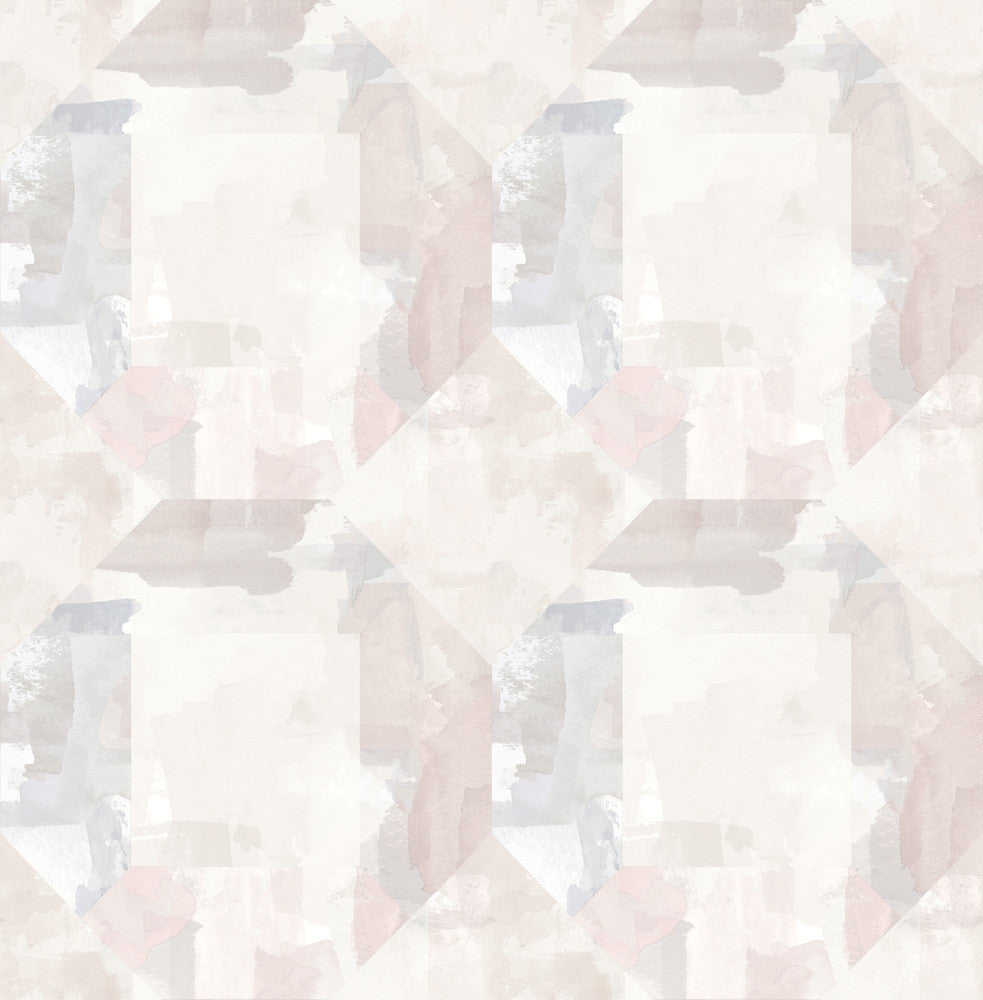 Perrin Lavender Gem Geometric Wallpaper by A-Street Prints Mylos Covers about 56.4 square feet 20.5-in by 33-ft long roll Unpasted 20.9 - Fabric Carolina -
