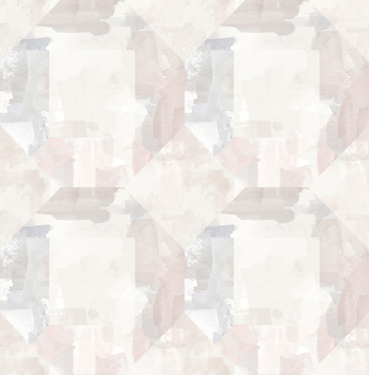Perrin Lavender Gem Geometric Wallpaper by A-Street Prints Mylos Covers about 56.4 square feet 20.5-in by 33-ft long roll Unpasted 20.9 - Fabric Carolina -