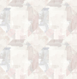 Perrin Lavender Gem Geometric Wallpaper by A-Street Prints