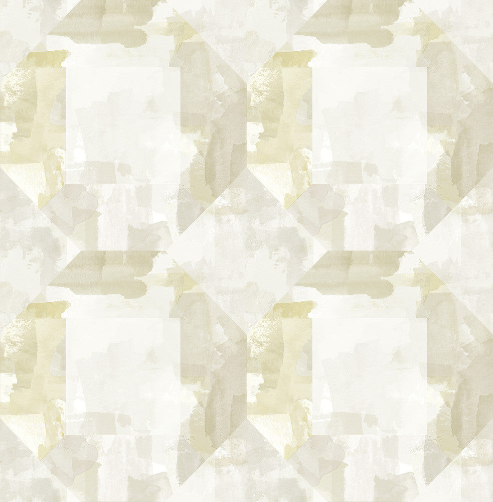 Perrin Olive Gem Geometric Wallpaper by A-Street Prints Mylos Covers about 56.4 square feet 20.5-in by 33-ft long roll Unpasted 20.9 - Fabric Carolina -