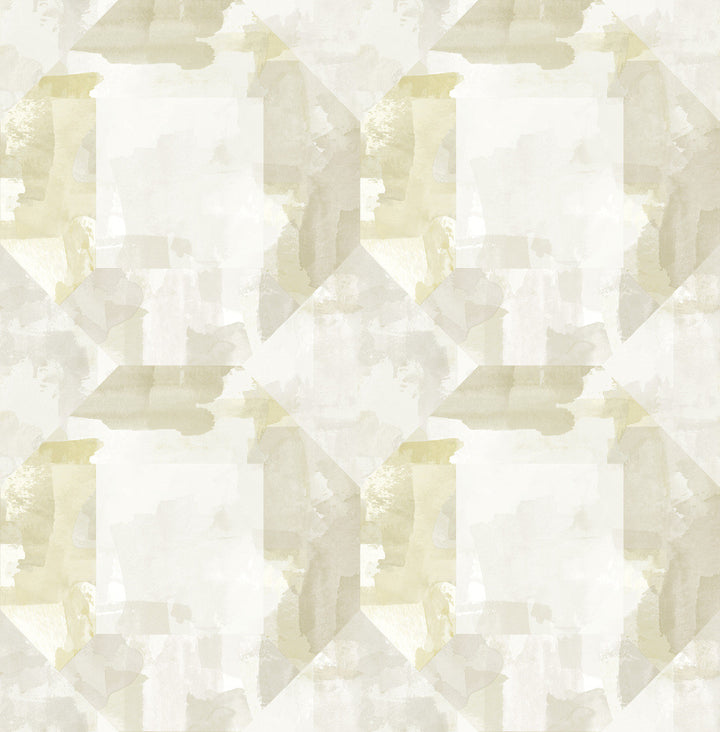 Perrin Olive Gem Geometric Wallpaper by A-Street Prints Mylos Covers about 56.4 square feet 20.5-in by 33-ft long roll Unpasted 20.9 - Fabric Carolina -