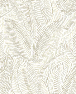 Fildia Taupe Botanical Wallpaper by A-Street Prints