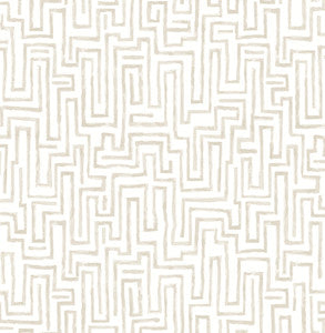 Ramble Taupe Geometric Wallpaper by A-Street Prints