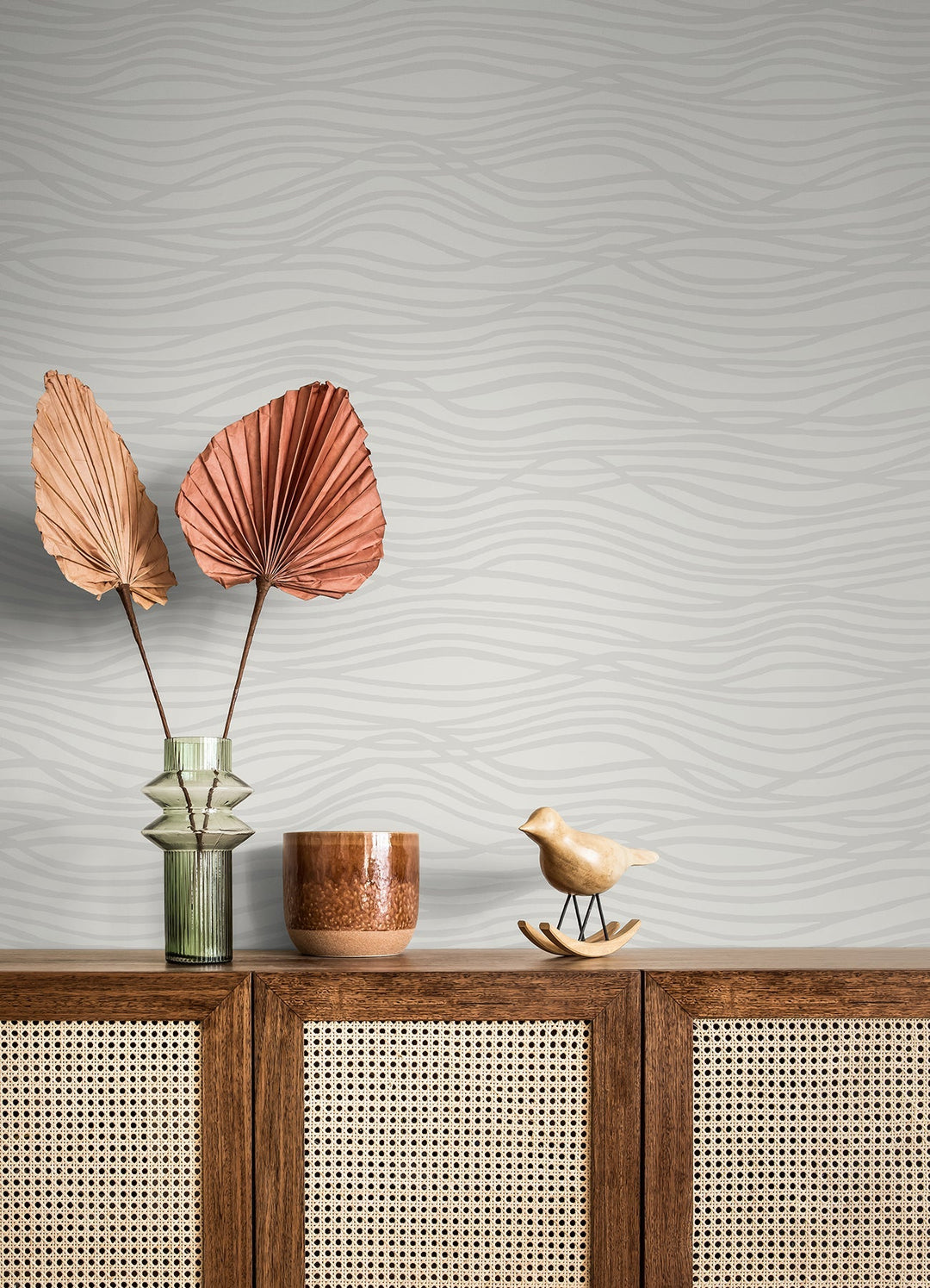 Galyn Dove Pearlescent Wave Wallpaper by A-Street Prints Designer