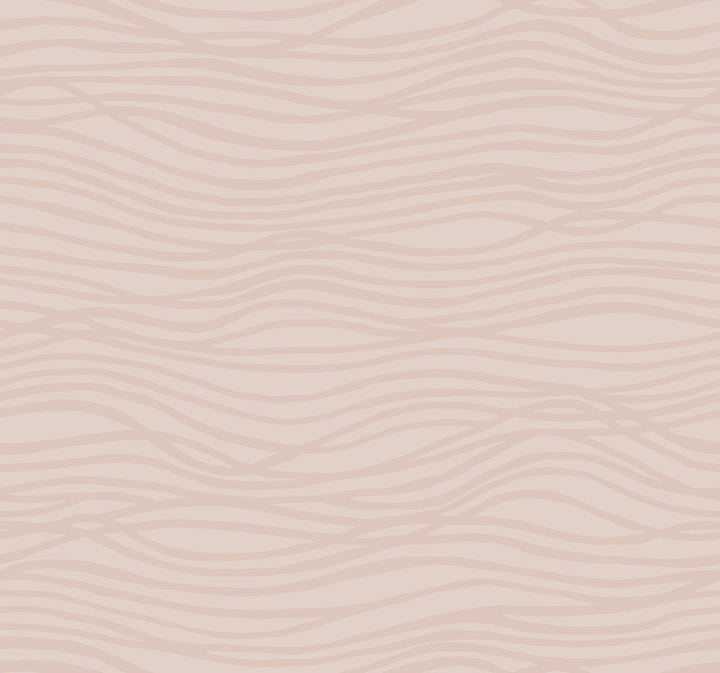 Galyn Rose Gold Pearlescent Wave Wallpaper by A-Street Prints Mylos Covers about 60.8 square feet 27-in by 27-ft long roll Unpasted 25.25 - Fabric Carolina -