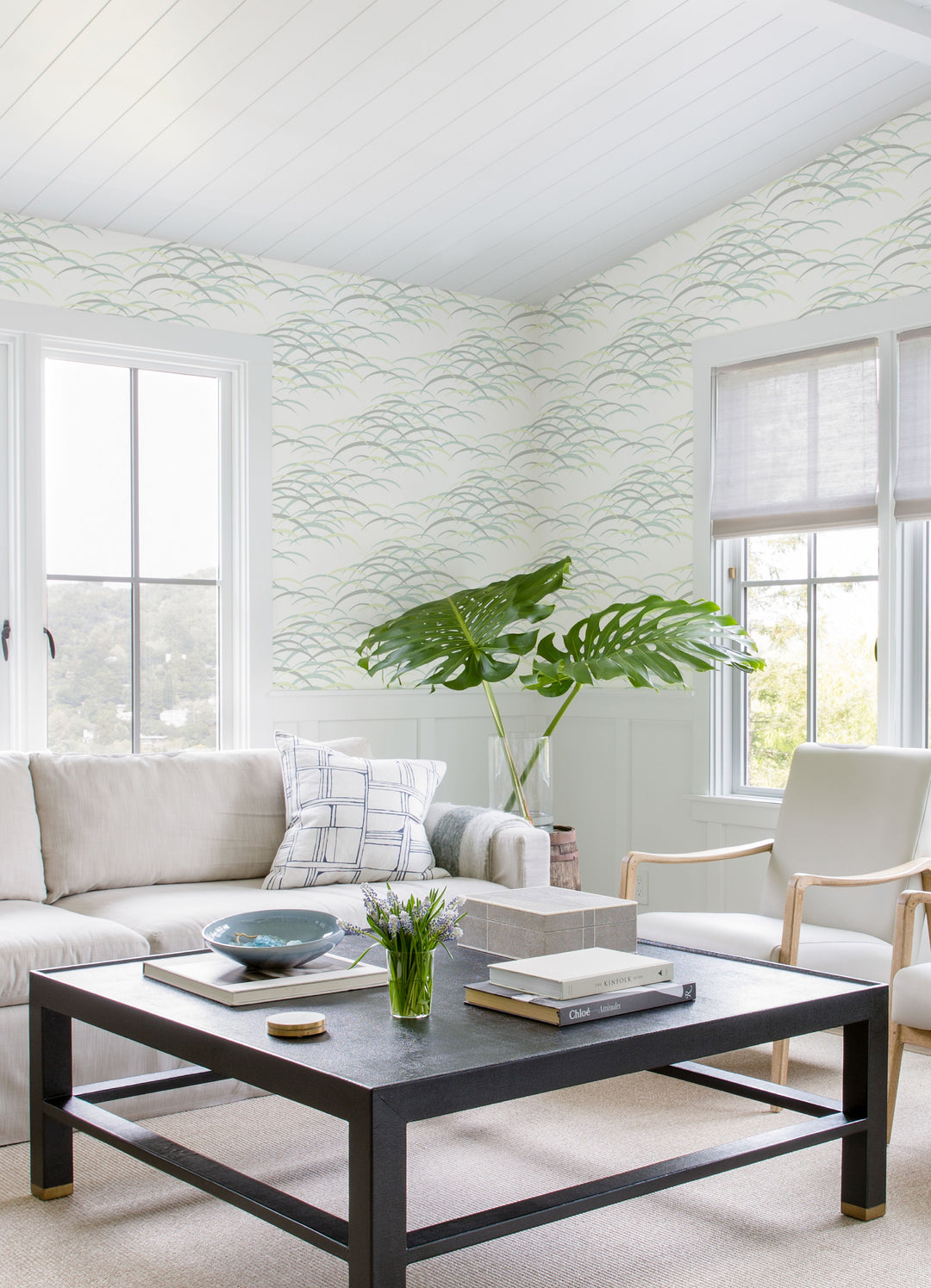 Kasia Sea Green Abstract Wallpaper by A-Street Prints Designer