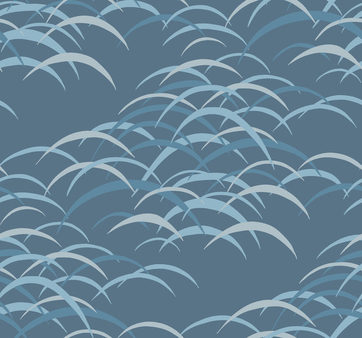 Kasia Dark Blue Abstract Wallpaper by A-Street Prints Mylos Covers about 60.8 square feet 27-in by 27-ft long roll Unpasted 25.25 - Fabric Carolina -