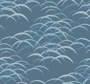 Kasia Dark Blue Abstract Wallpaper by A-Street Prints
