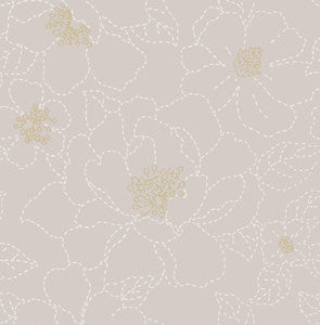 Gardena Lavender Embroidered Floral Wallpaper by A-Street Prints