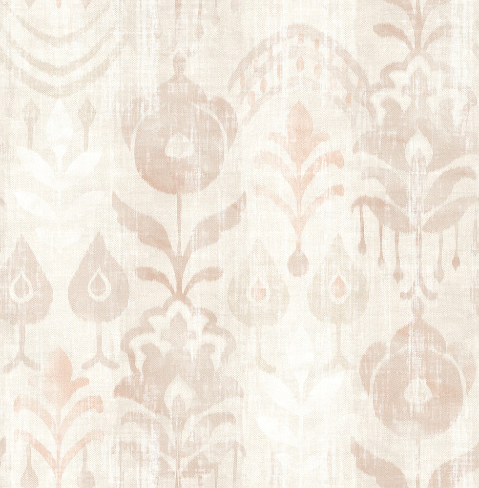Pavord Pink Floral Shibori Wallpaper by A-Street Prints Terrace Covers about 56.4 square feet 20.5-in by 33-ft long roll Unpasted 20.86 - Fabric Carolina -
