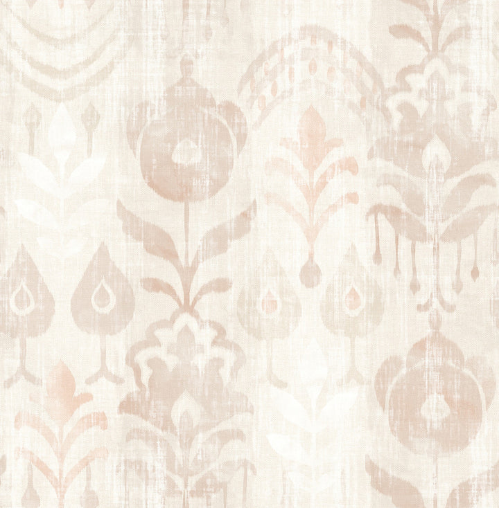Pavord Pink Floral Shibori Wallpaper by A-Street Prints Terrace Covers about 56.4 square feet 20.5-in by 33-ft long roll Unpasted 20.86 - Fabric Carolina -