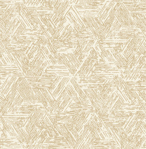 Retreat Light Brown Quilted Geometric Wallpaper by A-Street Prints