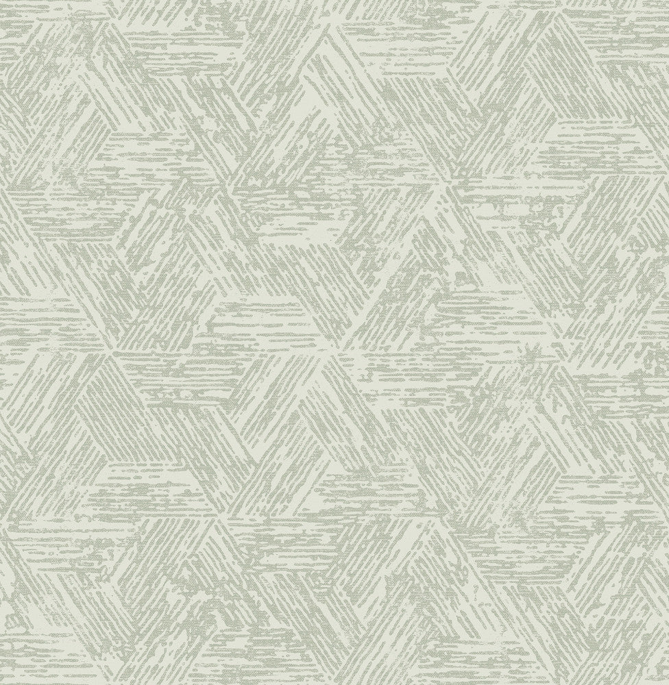 Retreat Sea Green Quilted Geometric Wallpaper by A-Street Prints Terrace Covers about 56.4 square feet 20.5-in by 33-ft long roll Unpasted 10.4 - Fabric Carolina -