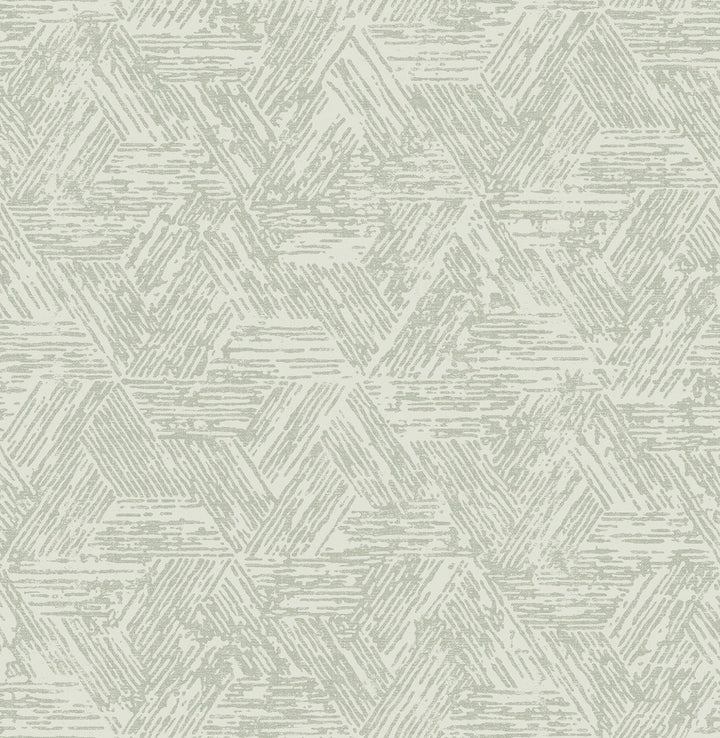 Retreat Sea Green Quilted Geometric Wallpaper by A-Street Prints Terrace Covers about 56.4 square feet 20.5-in by 33-ft long roll Unpasted 10.4 - Fabric Carolina -