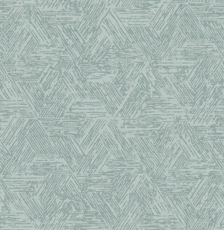 Retreat Denim Quilted Geometric Wallpaper by A-Street Prints Terrace Covers about 56.4 square feet 20.5-in by 33-ft long roll Unpasted 10.4 - Fabric Carolina -
