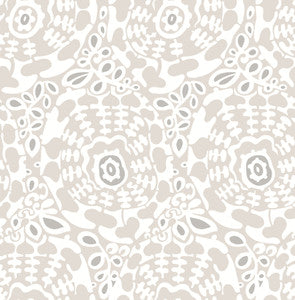Divine Grey Abstract Medallion Wallpaper by A-Street Prints