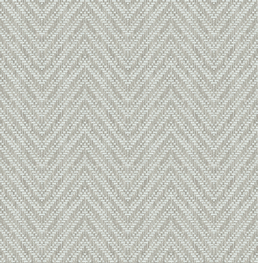 Glynn Sterling Chevron Wallpaper by A-Street Prints Terrace Covers about 56.4 square feet 20.5-in by 33-ft long roll Unpasted 20.86 - Fabric Carolina -