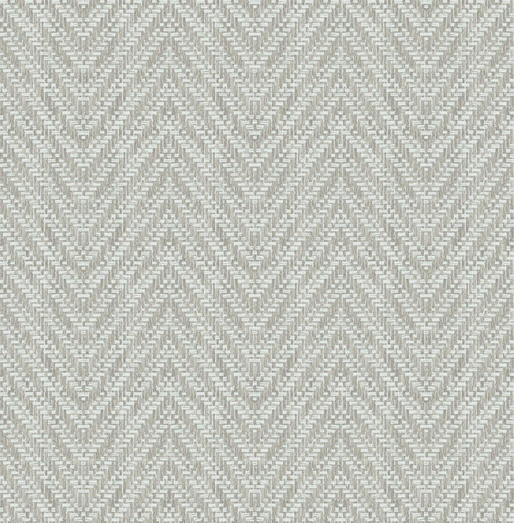 Glynn Sterling Chevron Wallpaper by A-Street Prints Terrace Covers about 56.4 square feet 20.5-in by 33-ft long roll Unpasted 20.86 - Fabric Carolina -