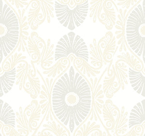 Villa Bone Embellished Ogee Wallpaper by A-Street Prints