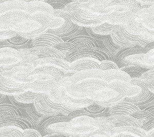 Vision Grey Stipple Clouds Wallpaper by A-Street Prints