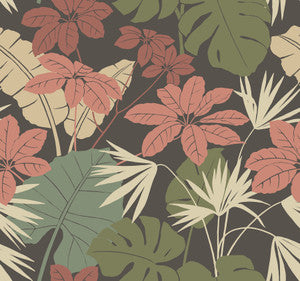 Medellin Black Rainforest Floor Wallpaper by A-Street Prints