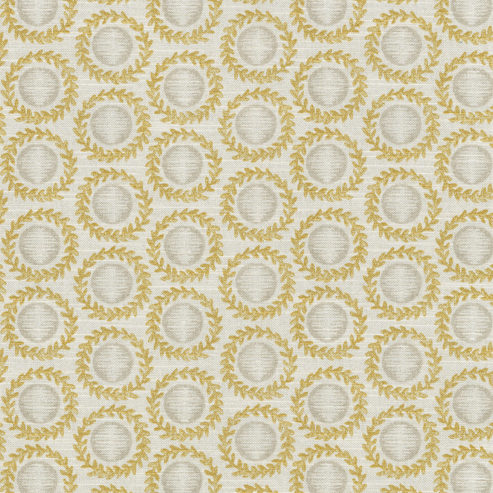 Nesting Gold 412222 by PKL Studio Fabric 100% Cotton China 24000 Horizontal: 3.8 and Vertical: 4.2 54/55 - Fabric Carolina -