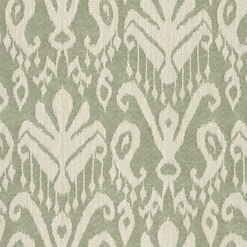 Ikat Wanderlust Sage 412341 by PKL Studio Designer Fabric 53% polyester, 47% cotton India 51000 Horizontal: 13.75 and Vertical: 15.75 54 - Swanky Fabrics -