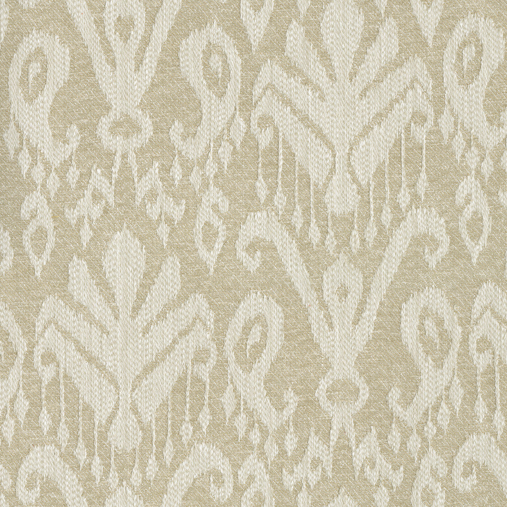 Ikat Wanderlust Sesame 412343 by PKL Studio Designer Fabric 53% polyester, 47% cotton India 51000 Horizontal: 13.75 and Vertical: 15.75 54 - Swanky Fabrics -