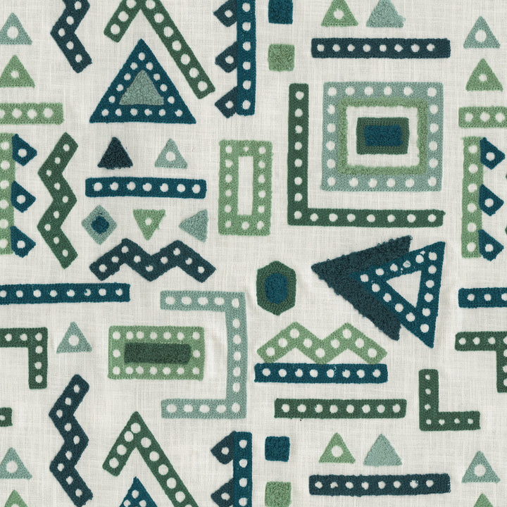 Geoscape Emb Caspian 412362 by PKL Studio Fabric Base 100% cotton, Emb: 100% acrylic India 51000 Horizontal: 17 and Vertical: 15.25 54 - Fabric Carolina -