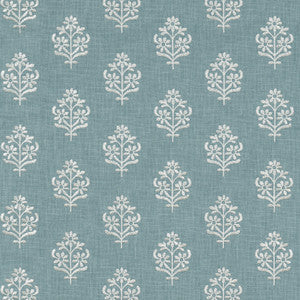Floral Sprig Emb Chambray 412384 by PKL Studio Fabric