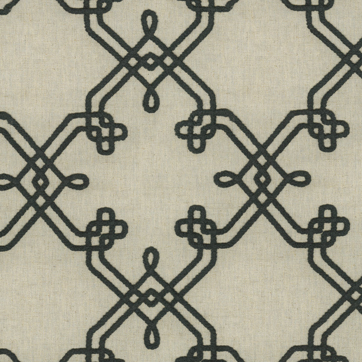 Dynasty Emb Calligraphy 412445 by PKL Studio Fabric Base 60% polyester, 30% cotton, 10% linen Emb: 100% polyester India 51000 Horizontal: 8.75 and Vertical: 9.25 55 - Fabric Carolina -