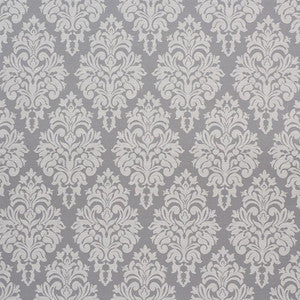 Dauphine Damask Indoor/Outdoor Slate 75410 by Schumacher Fabric