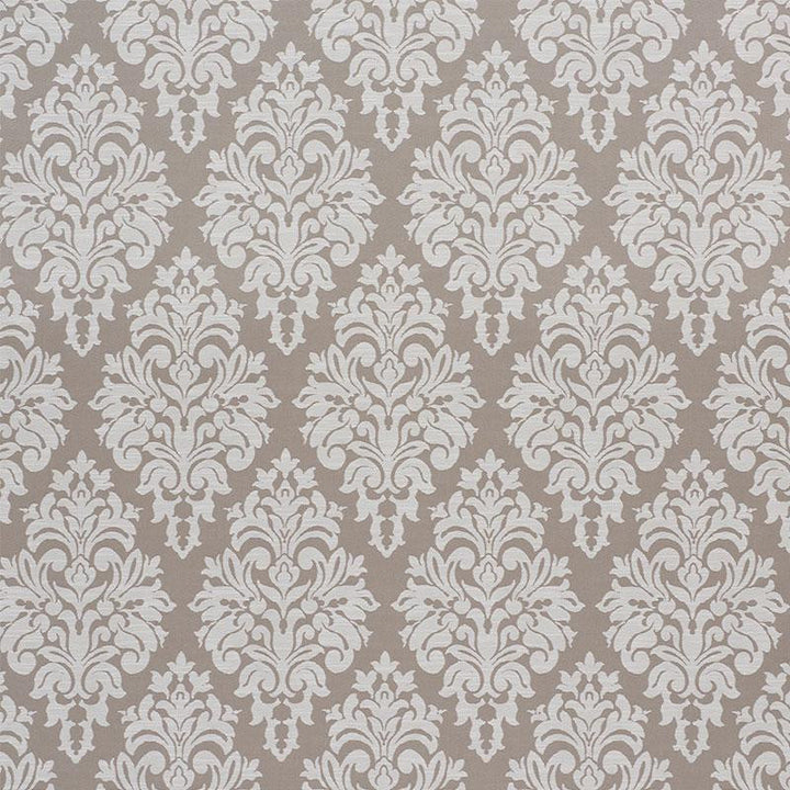 Dauphine Damask Indoor/Outdoor Taupe 75411 by Schumacher Fabric The Good Life Indoor/Outdoor 18.5" - Fabric Carolina -