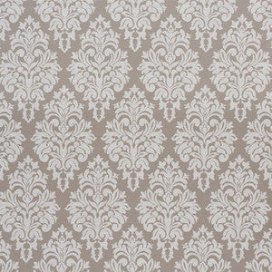 Dauphine Damask Indoor/Outdoor Taupe 75411 by Schumacher Fabric