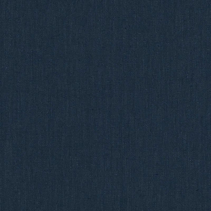 Lange Glazed Linen Navy 69346 by Schumacher Fabric Perfect Basics: Linen - Fabric Carolina -