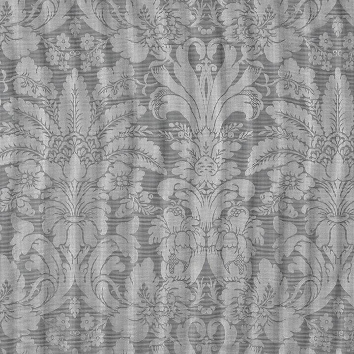 Colette Linen/Silk Damask Charcoal 69143 by Schumacher Designer Fabric Country Chic 25.5" - Swanky Fabrics -