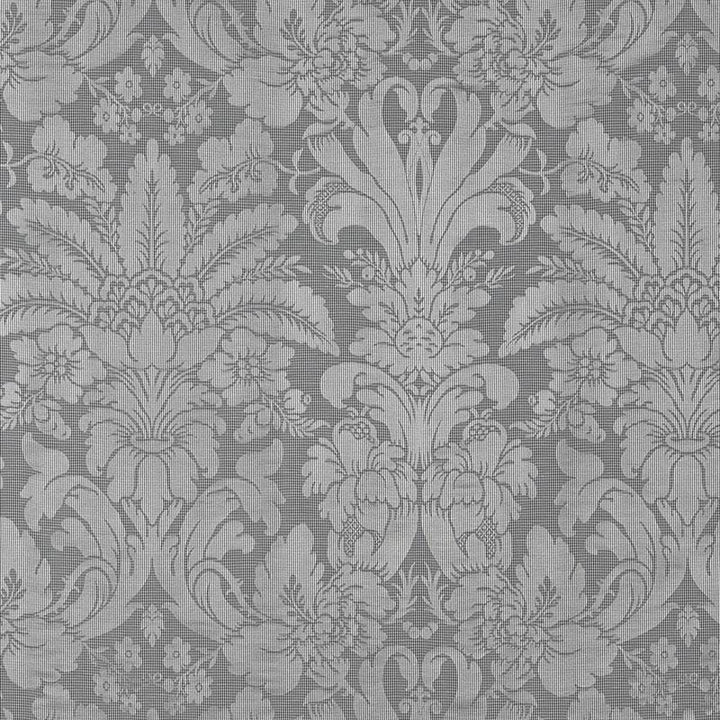 Colette Linen/Silk Damask Charcoal 69143 by Schumacher Fabric Country Chic 25.5" - Fabric Carolina -