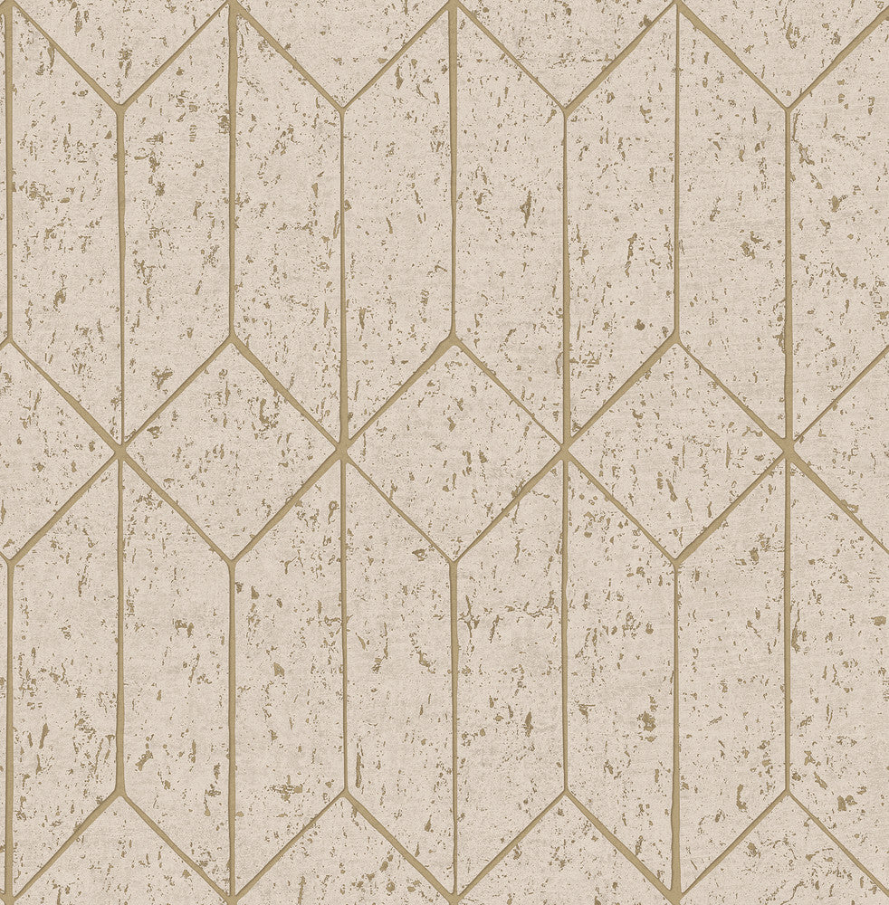 Hayden Bone Concrete Trellis Wallpaper by Advantage Fusion Covers about 56.4 square feet 20.5-in by 33-ft long roll Unpasted 20.9 - Fabric Carolina -