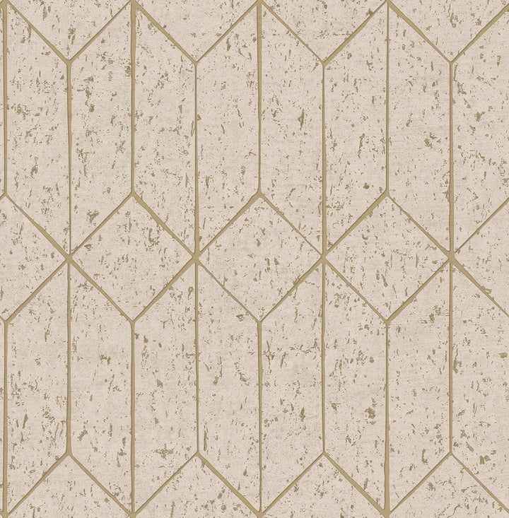Hayden Bone Concrete Trellis Wallpaper by Advantage Fusion Covers about 56.4 square feet 20.5-in by 33-ft long roll Unpasted 20.9 - Fabric Carolina -