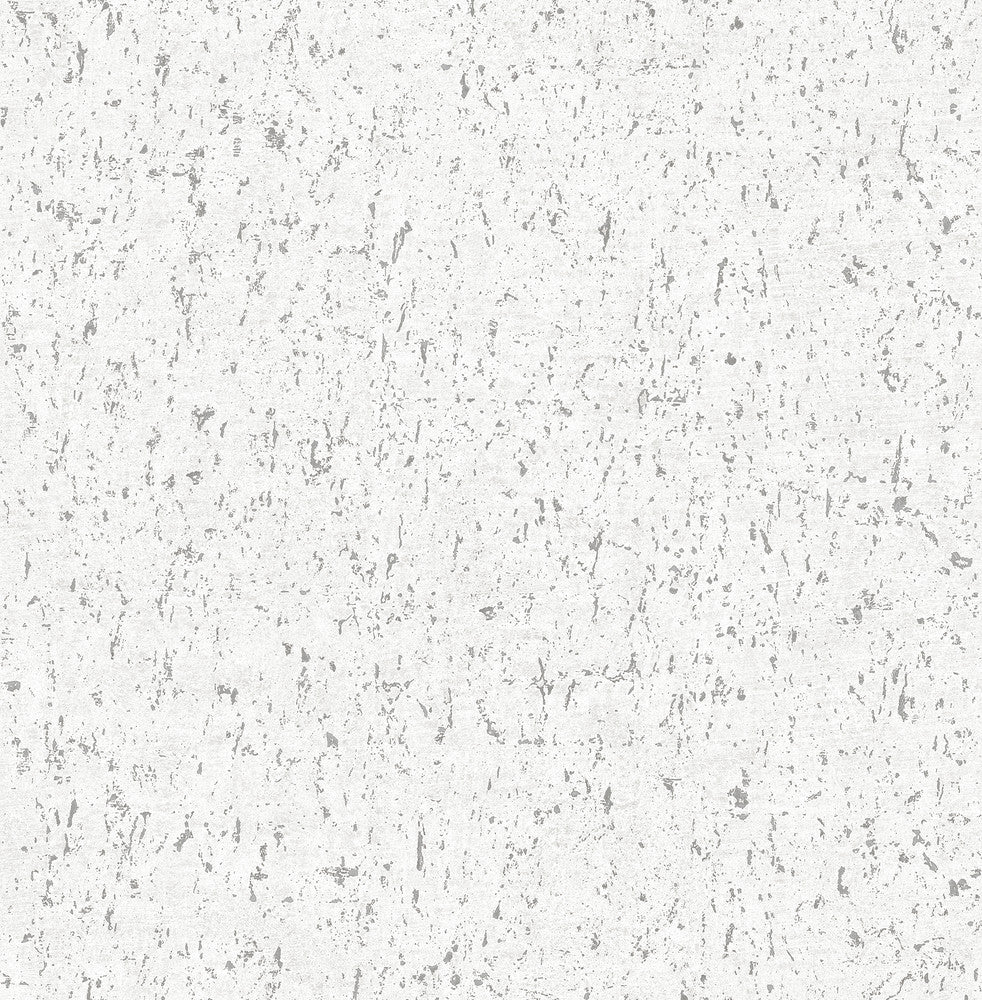 Callie White Concrete Wallpaper by Advantage Fusion Covers about 56.4 square feet 20.5-in by 33-ft long roll Unpasted 20.9 - Fabric Carolina -