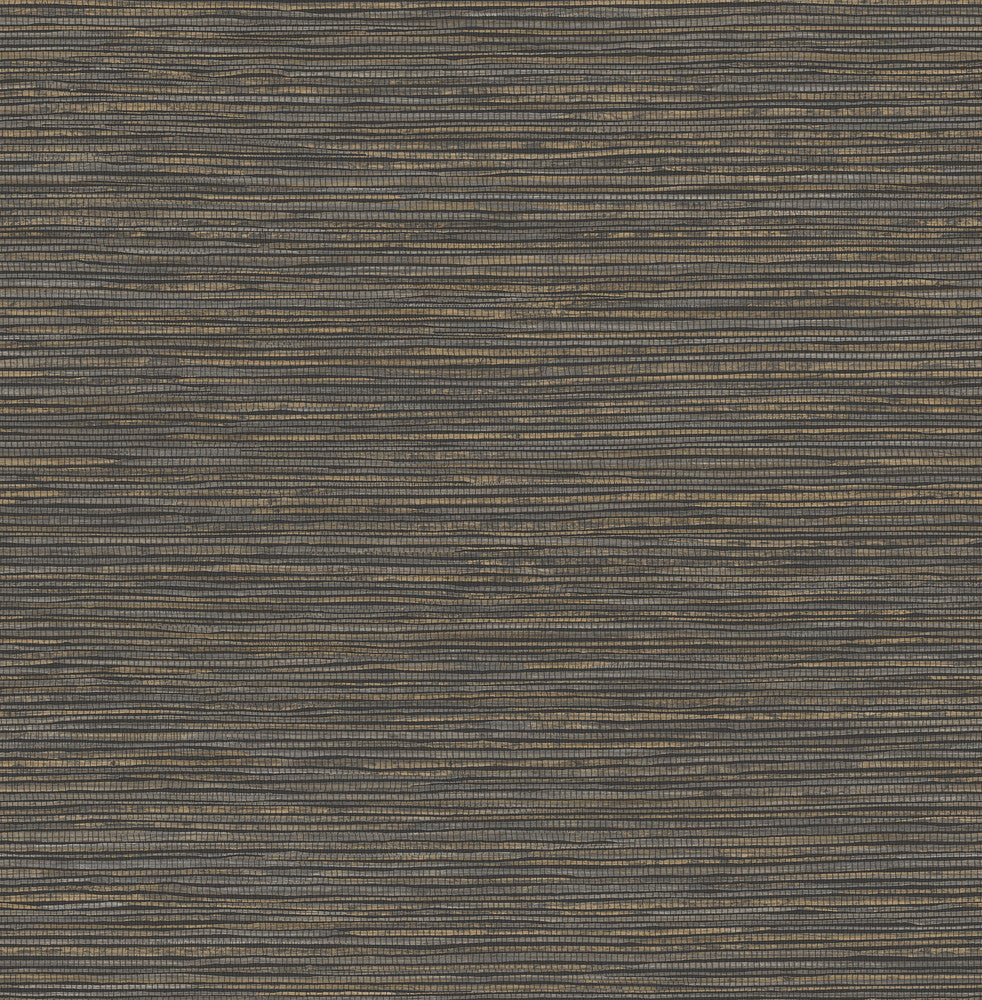 Alton Black Faux Grasscloth Wallpaper by Advantage Fusion Covers about 56.4 square feet 20.5-in by 33-ft long roll Unpasted 20.9 - Fabric Carolina -