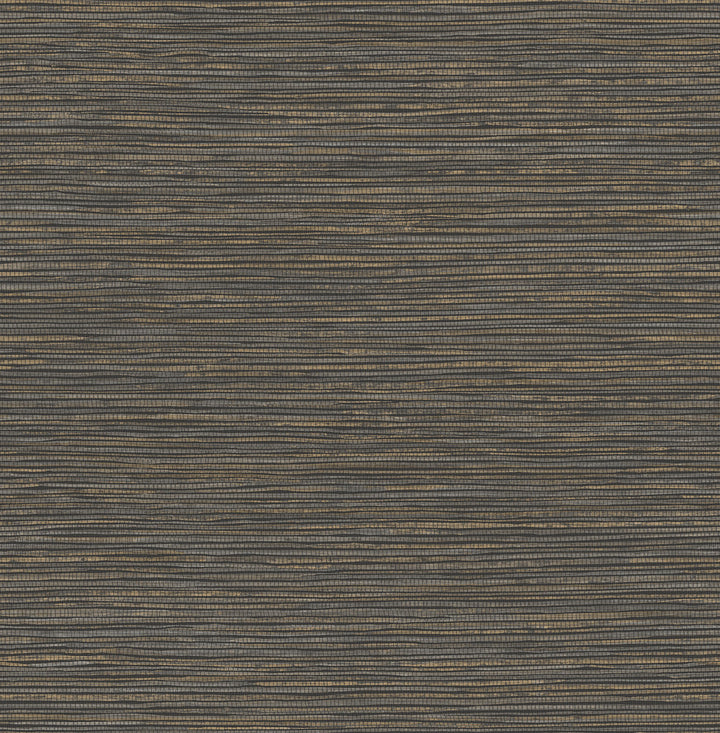 Alton Black Faux Grasscloth Wallpaper by Advantage Fusion Covers about 56.4 square feet 20.5-in by 33-ft long roll Unpasted 20.9 - Fabric Carolina -