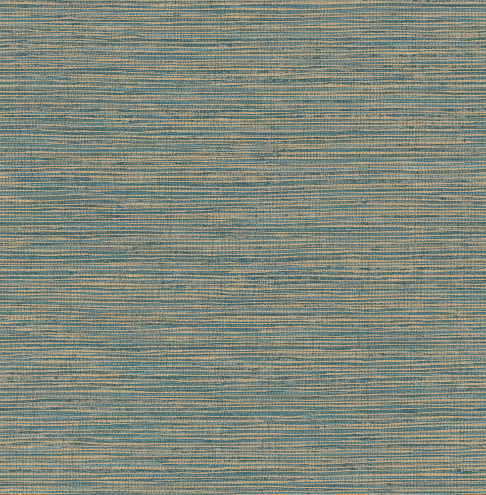 Alton Teal Faux Grasscloth Wallpaper by Advantage Fusion Covers about 56.4 square feet 20.5-in by 33-ft long roll Unpasted 20.9 - Fabric Carolina -