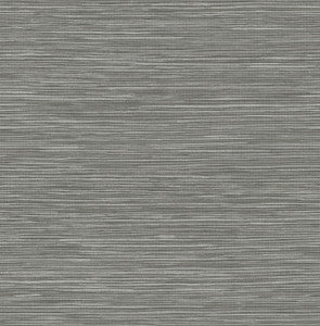 Alton Grey Faux Grasscloth Wallpaper by Advantage