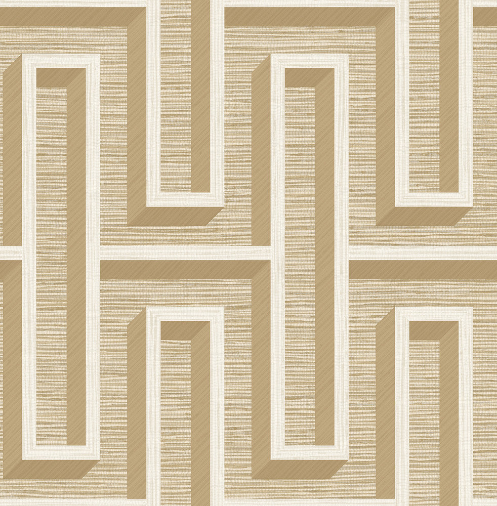 Henley Taupe Geometric Grasscloth Wallpaper by Advantage Fusion Covers about 56.4 square feet 20.5-in by 33-ft long roll Unpasted 20.9 - Fabric Carolina -