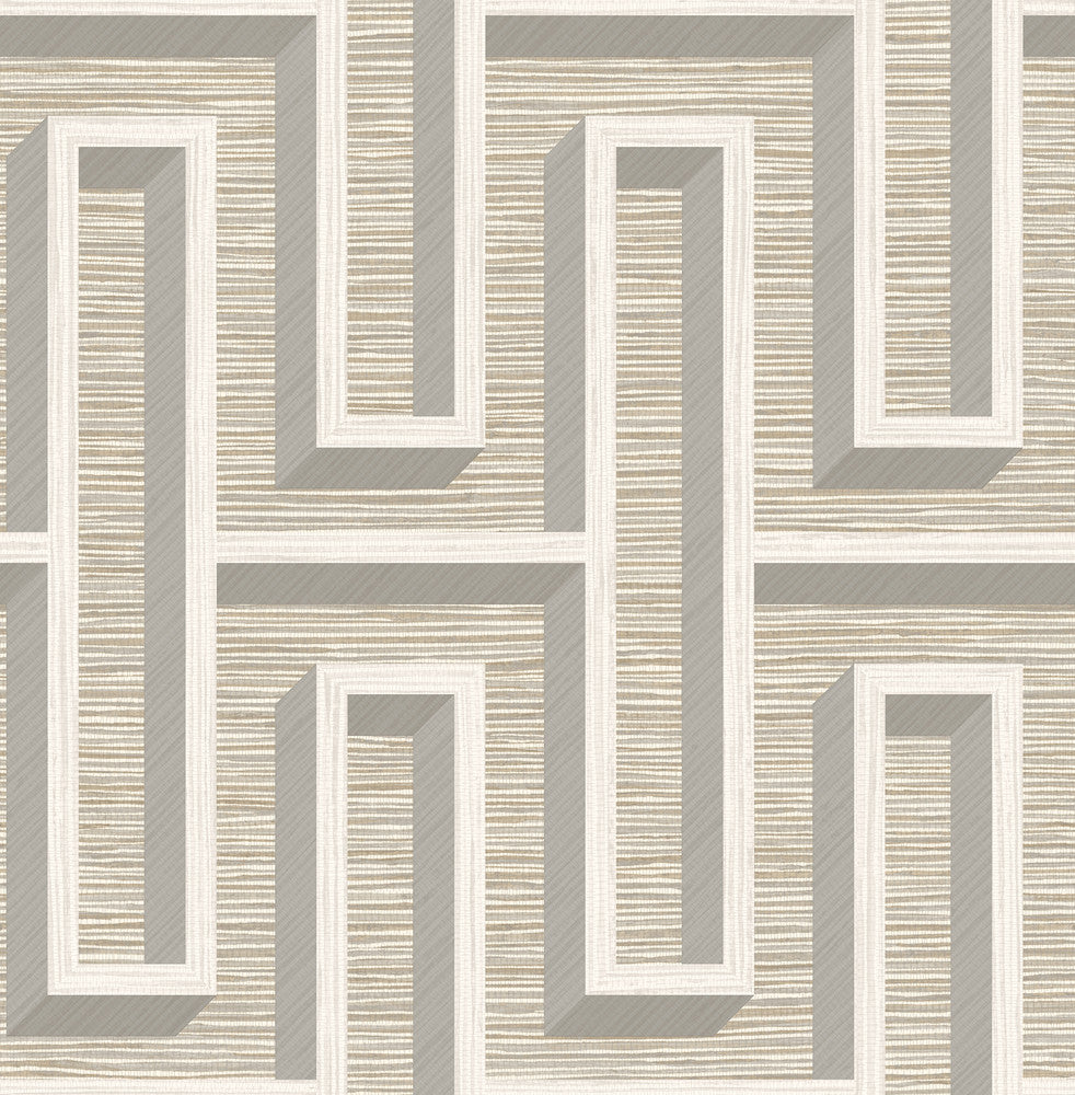 Henley Wheat Geometric Grasscloth Wallpaper by Advantage Fusion Covers about 56.4 square feet 20.5-in by 33-ft long roll Unpasted 20.9 - Fabric Carolina -