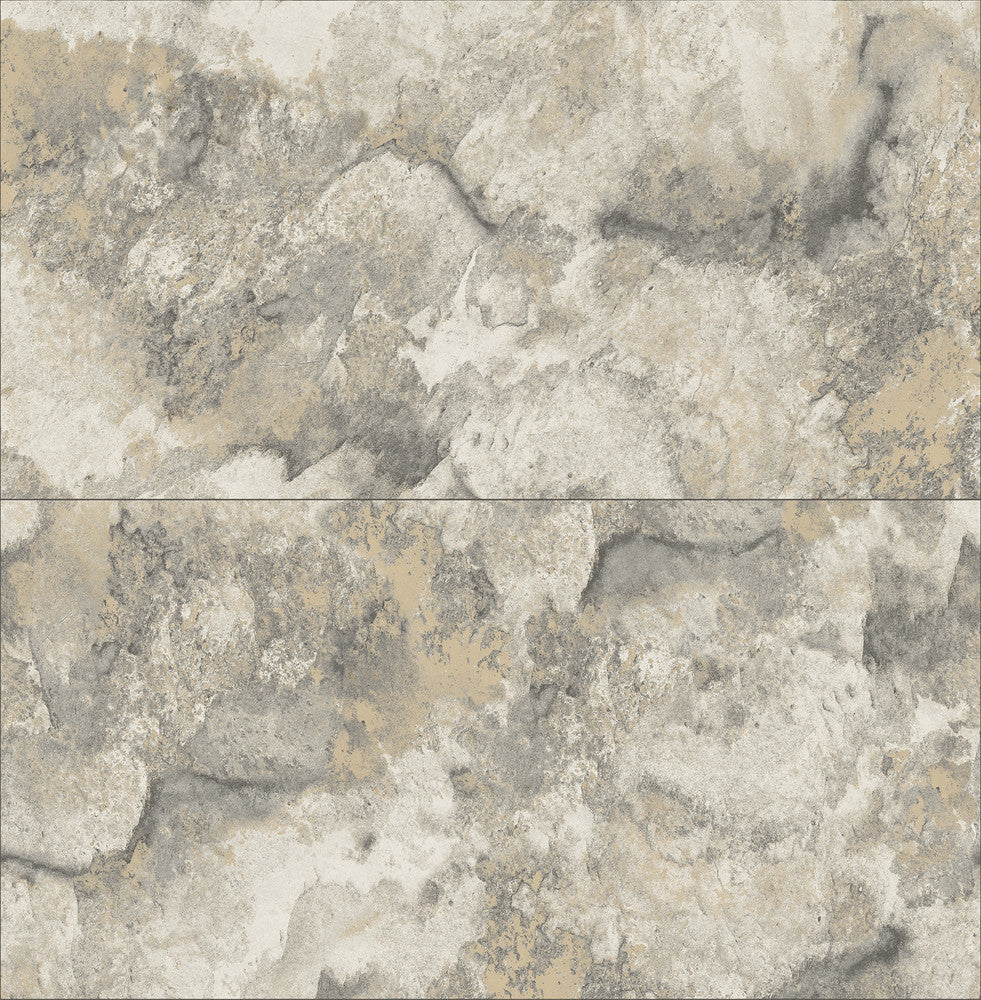 Aria Light Grey Marbled Tile Wallpaper by Advantage Fusion Covers about 56.4 square feet 20.5-in by 33-ft long roll Unpasted 10.4 - Fabric Carolina -