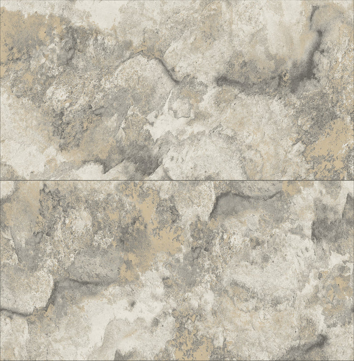 Aria Light Grey Marbled Tile Wallpaper by Advantage Fusion Covers about 56.4 square feet 20.5-in by 33-ft long roll Unpasted 10.4 - Fabric Carolina -