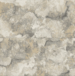 Aria Light Grey Marbled Tile Wallpaper by Advantage