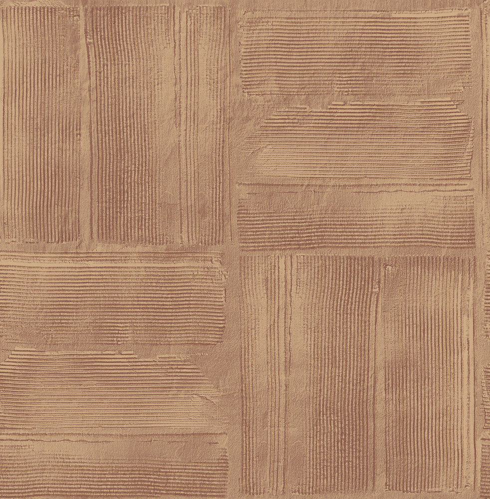 Jasper Rust Block Texture Wallpaper by Advantage Fusion Covers about 56.4 square feet 20.5-in by 33-ft long roll Unpasted 20.9 - Fabric Carolina -
